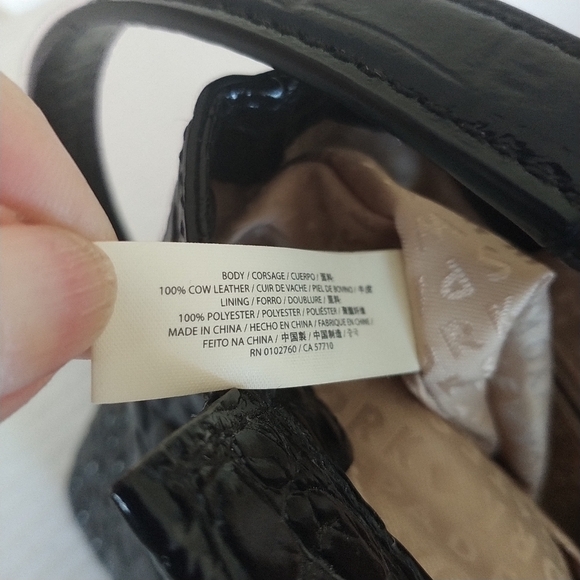 Kate Spade Ridgly Avenue Becky Ostrich Leather Black Bag - Picture 10 of 12